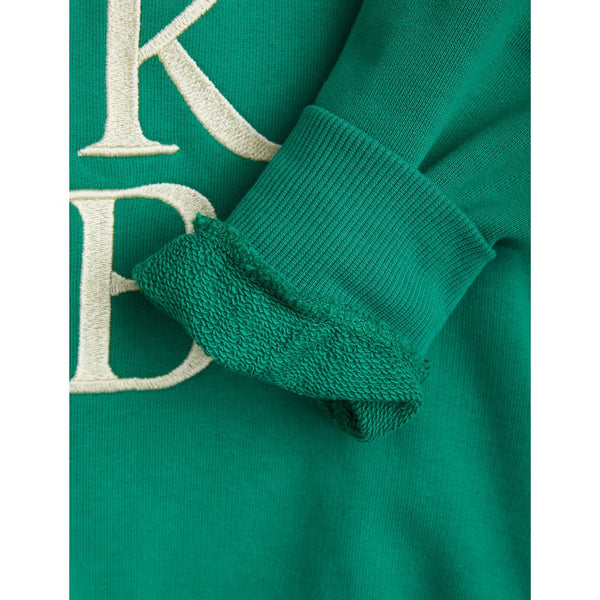 MINI RODINI BOOK CLUB EMBROIDERED SWEATSHIRT GREEN