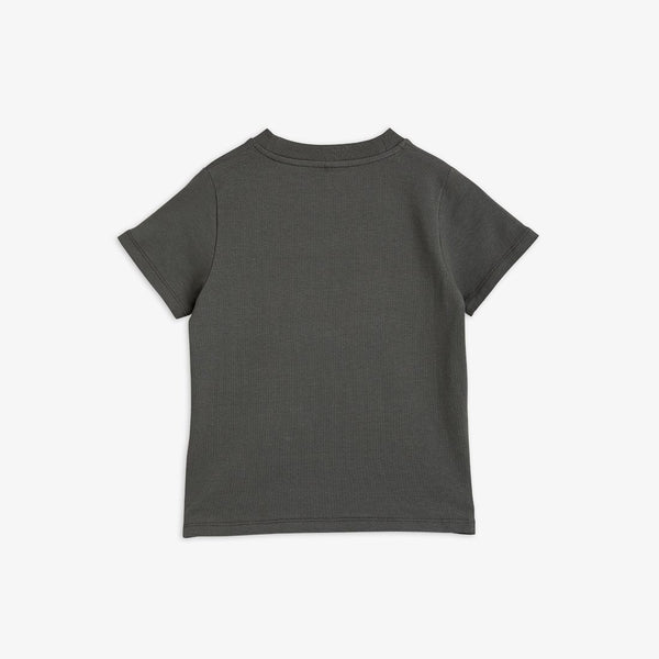 MINI RODINI AIRPLANE T-SHIRT DARK GREY