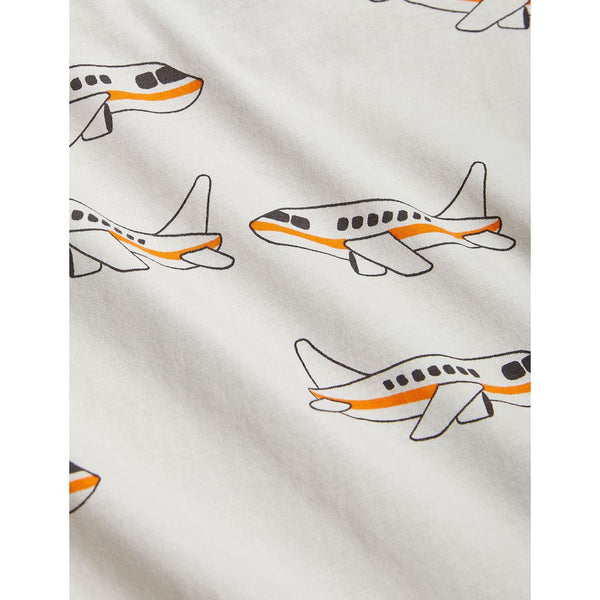 MINI RODINI AIRPLANE T-SHIRT GREY