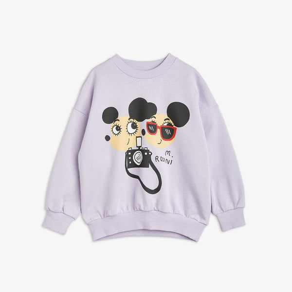 MINI RODINI RITZRATZ SWEATSHIRT PURPLE