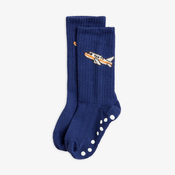 MINI RODINI AIRPLANE ANTI SLIP SOCKS