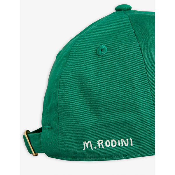 MINI RODINI BOOK CLUB EMBROIDERED CAP GREEN