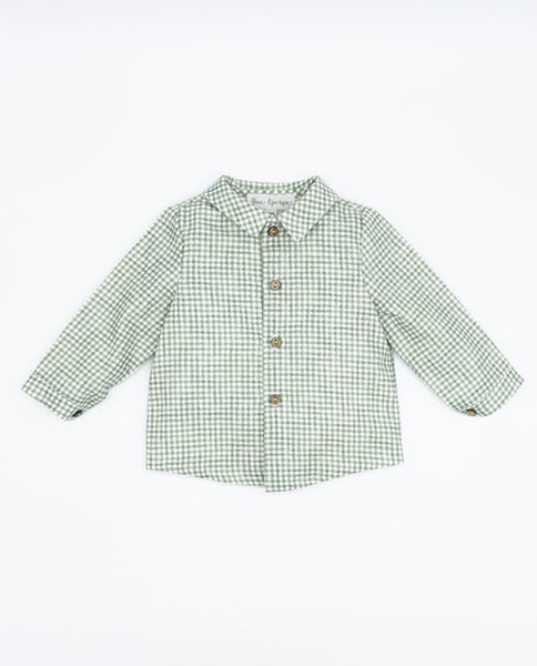 Fina Ejerique VIELLA VICHY GREEN SHIRT O21B41