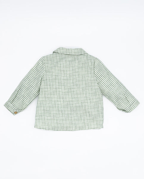 Fina Ejerique VIELLA VICHY GREEN SHIRT O21B41