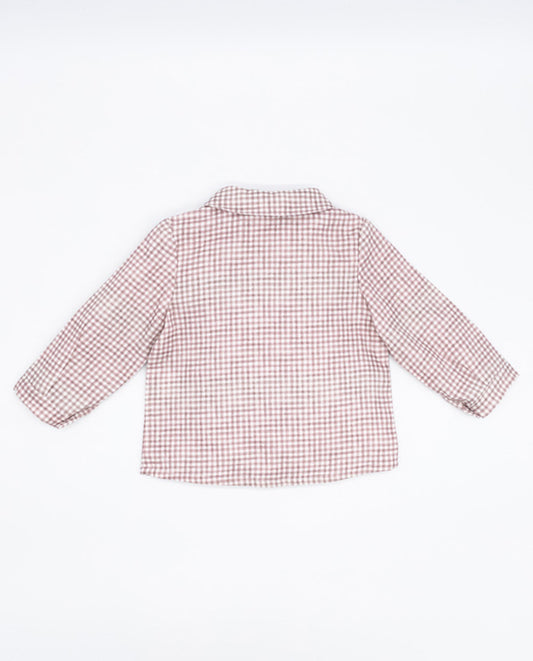 Fina Ejerique VIELLA VICHY PINK SHIRT O21B01