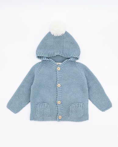 Fina Ejerique KNITTED CARDIGAN O21C89 BLUE