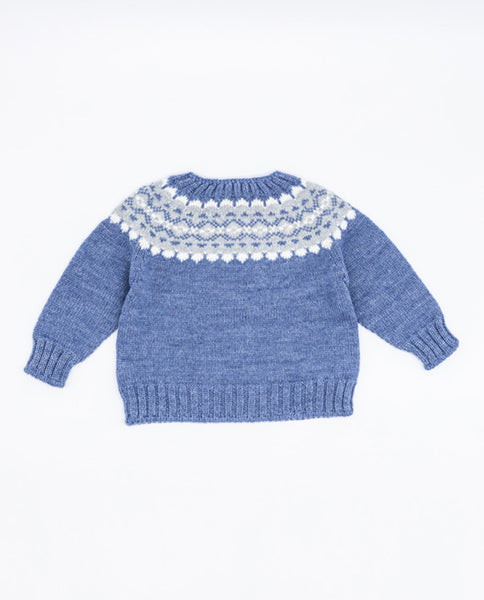 Fina Ejerique MERINO WOOL KNITTED SWEATER BLUE O21B20H07