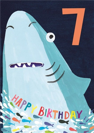 Paper Salad HAPPY BIRTHDAY CARD AGE 7