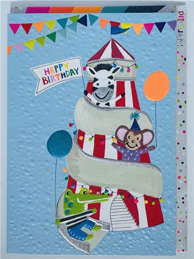 Paper Salad Helter Skelter BIRTHDAY CARD