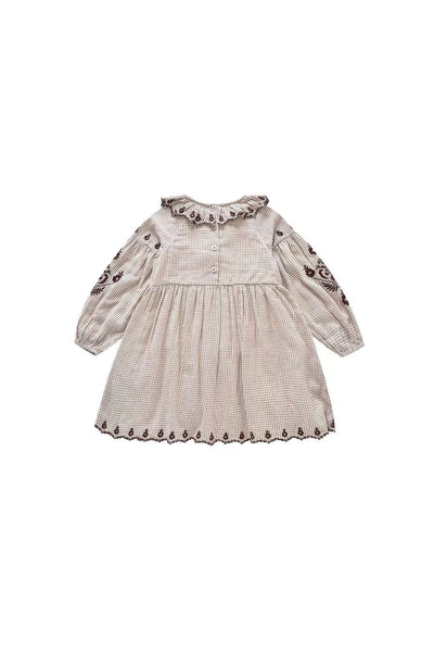 LOUISE MISHA Leonise Dress Cream Check