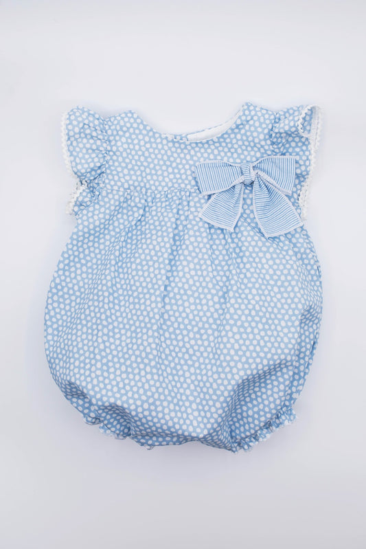 Fina Ejerique BLUE POLKA DOT ROMPER P21P17