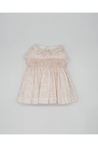 Fina Ejerique HAND EMBROIDERED BABY PINK FLOWER DRESS  Ref. P23C01
