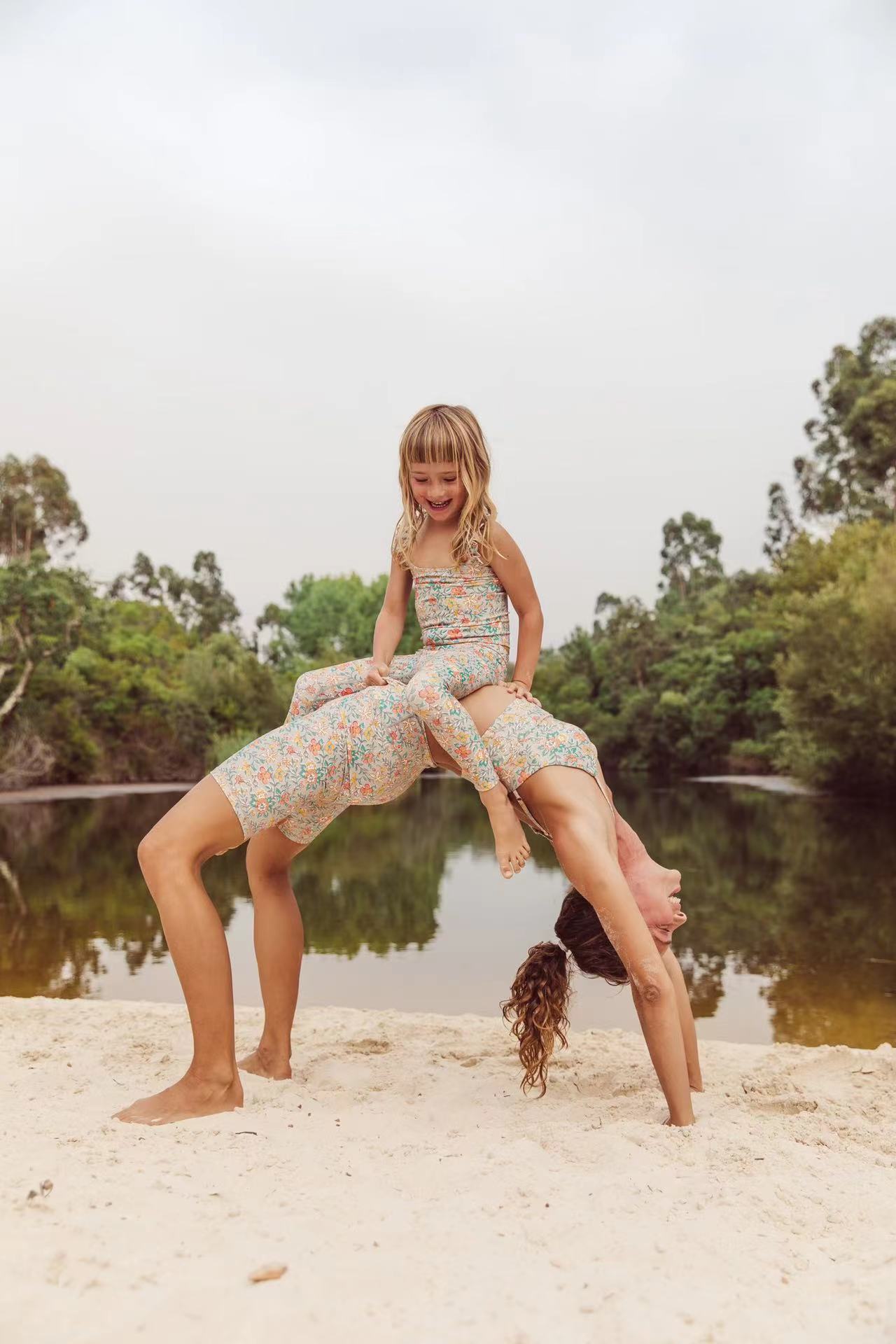 LOUISE MISHA Yoga Tamarias Top Water Flowers