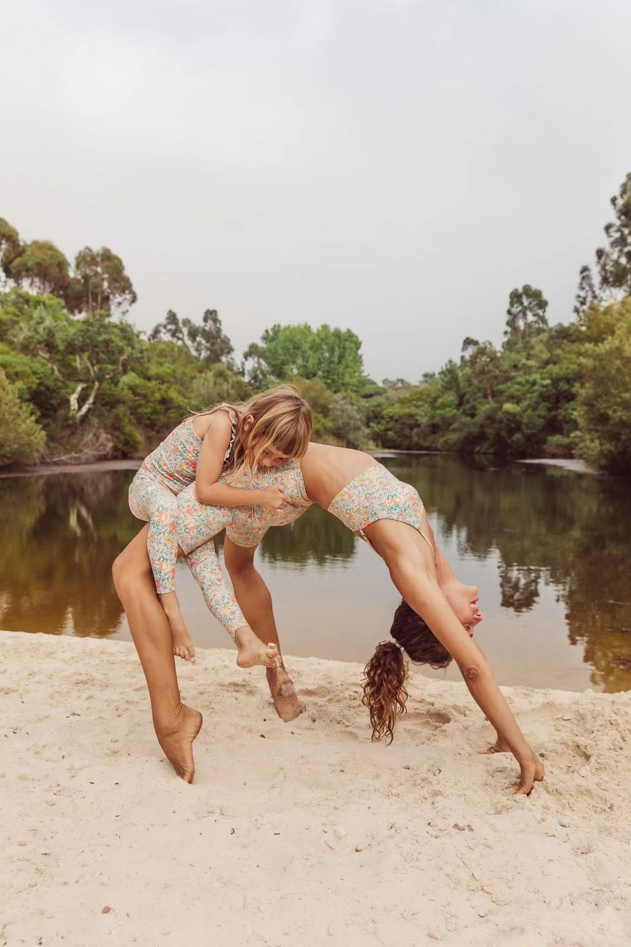 LOUISE MISHA Yoga Tamarias Top Water Flowers