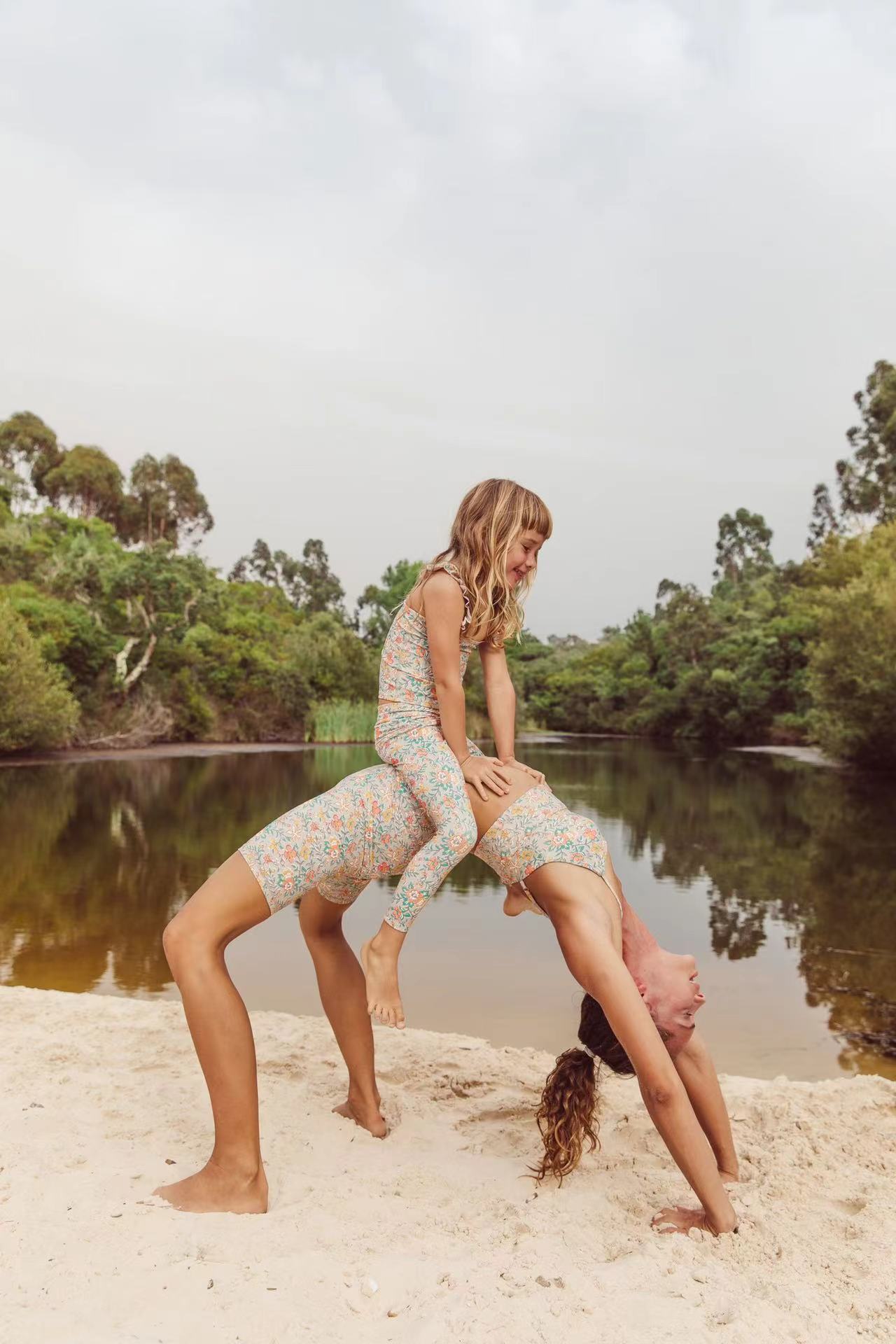 LOUISE MISHA Yoga Tamarias Top Water Flowers