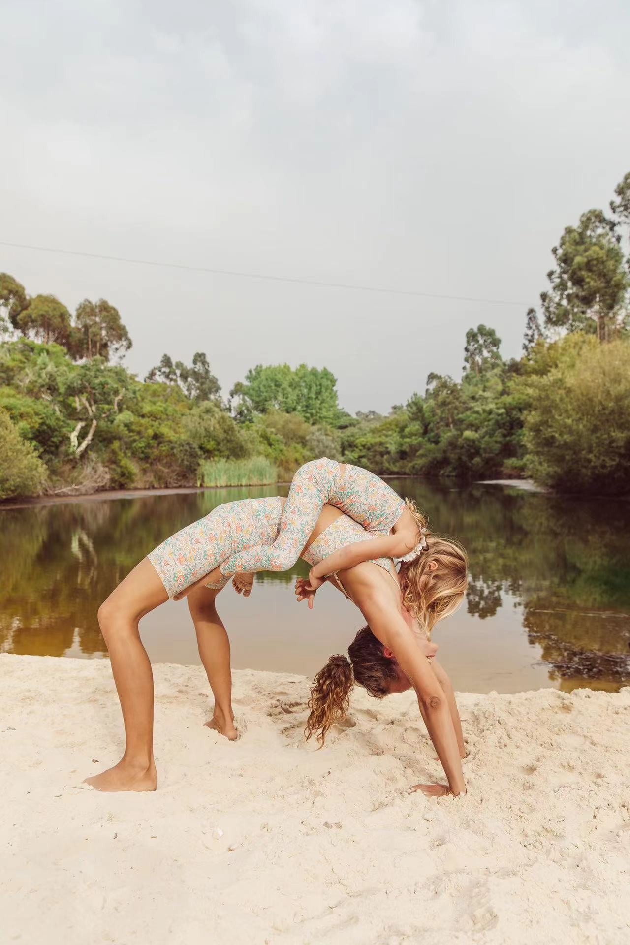 LOUISE MISHA Yoga Tamarias Top Water Flowers