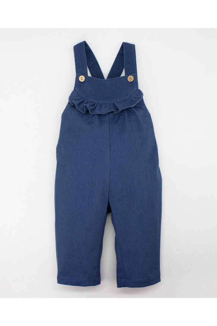 Fina Ejerique BLUE TWILL RUFFLE DUNGAREE O22A54