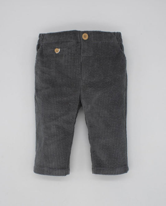 Fina Ejerique CORDUROY TROUSERS GREY POCKET  O22B07