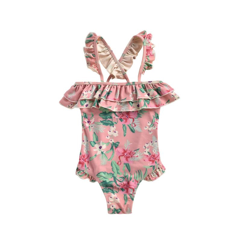 LOUISE MISHA Bathing Suit Zacatecas Sienna Flamingo BABY AND KIDS SWIMSUIT