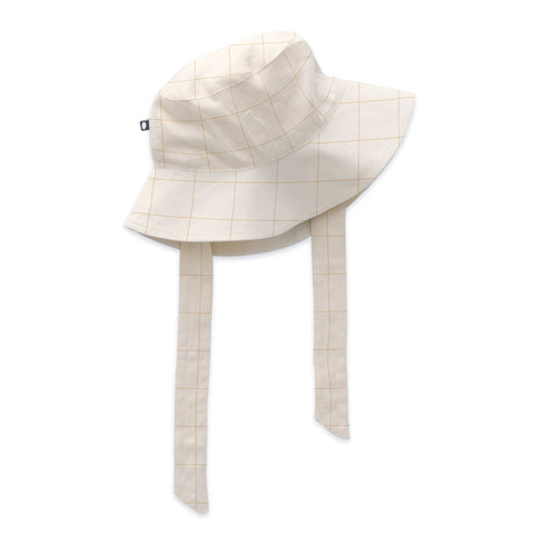 OEUF NYC  Hat With Tie Gardenia