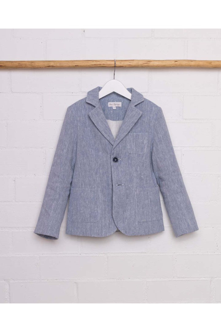 Fina Ejerique BLUE RUSTIC LINO BLAZER  Ref. P23E66