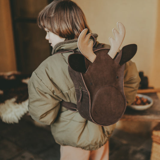 Donsje Umi Schoolbag | Moose Chocolate Nubuck
