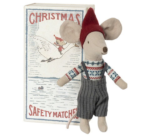 MAILEG CHRISTMAS MOUSE IN BOX BIG BROTHER