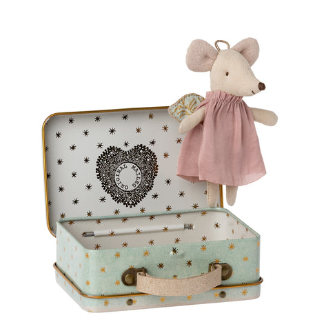 MAILEG MOUSE ANGEL IN SUITCASE