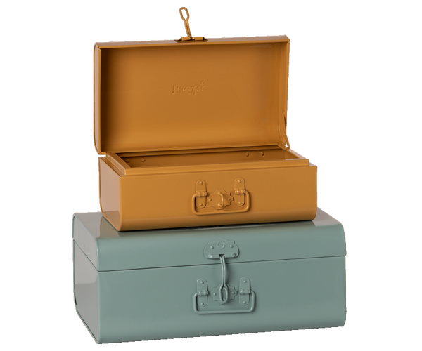 MAILEG Storage Suitcase Set Blue-Ocher
