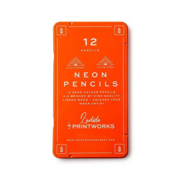 Printworks  Colour Pencils (Set Of 12) - Neon