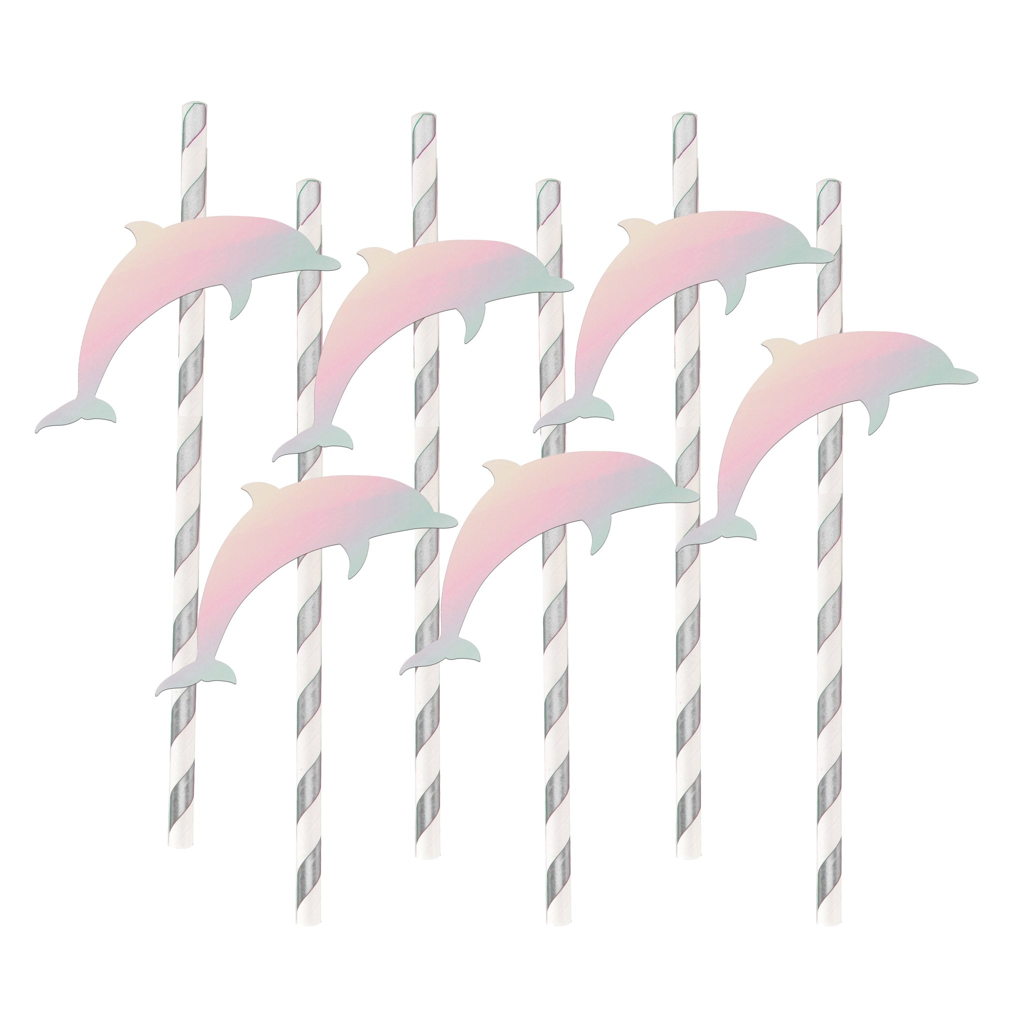My Little Day  12 paper straws - dolphins
