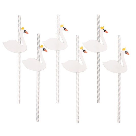 My Little Day 12 paper straws - swans