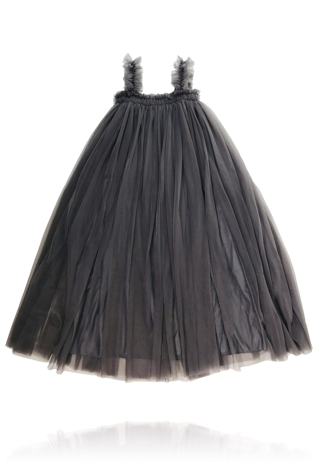 DOLLY BY LE PETIT TOM ® MAXI TUTU DRESS BEACH COVER UP DARK GREY