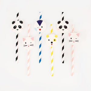 My Little Day  paper straws - mini animals