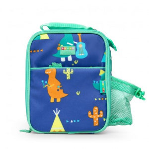 Penny Scallan Design BENTO COOLER BAG WITH POCKET DINO ROCK