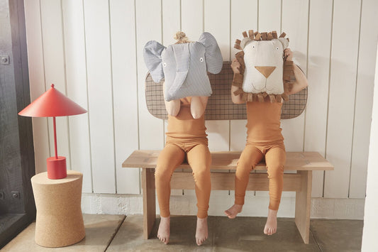 OYOY LIVING DESIGN Lobo Lion Cushion Caramel