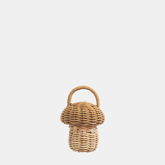 OLLI ELLA  RATTAN MUSHROOM RATTLE