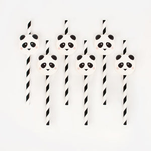 My Little Day  paper straws - mini panda