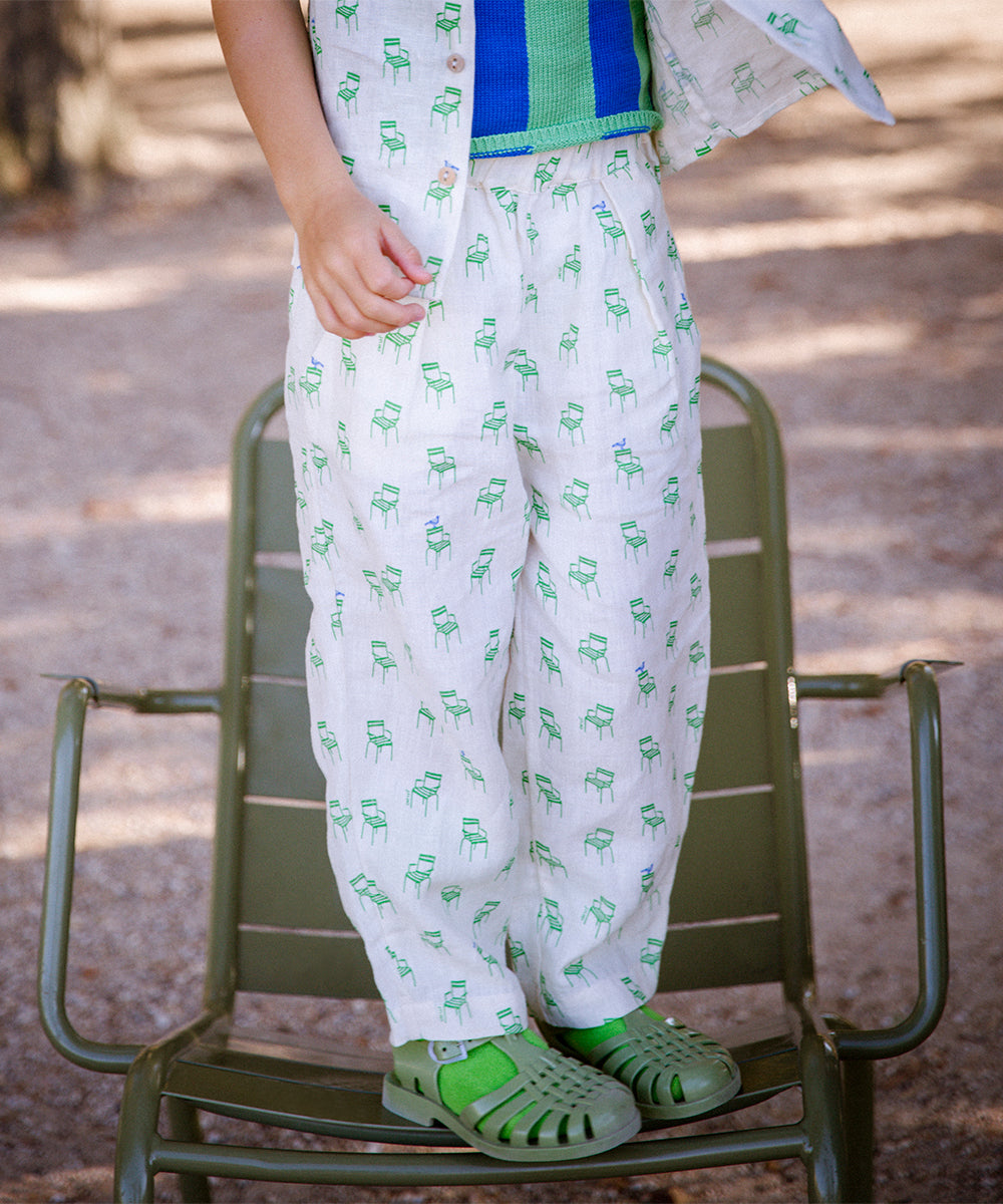 OEUF NYC Fancy Pants Gardenia/Chair