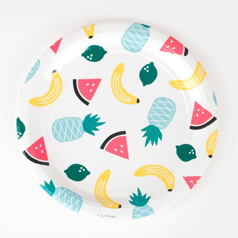 My Little Day paper plates - fruits