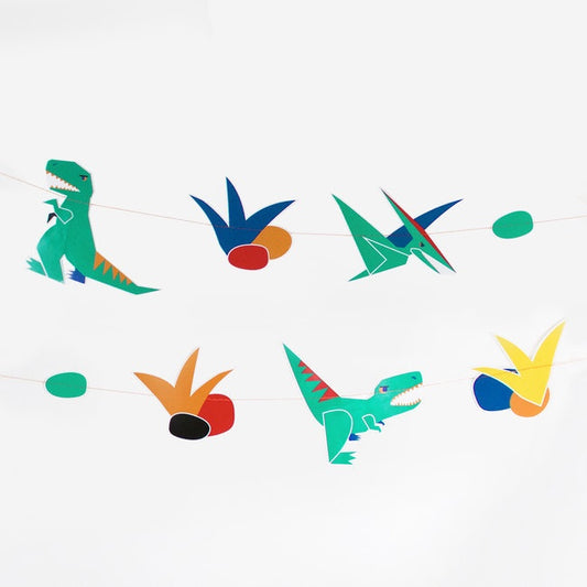 My Little Day paper garland - dinosaur