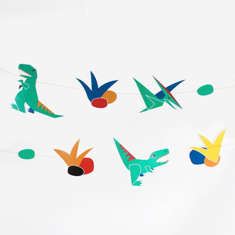 My Little Day paper garland - dinosaur