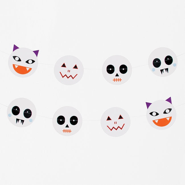 My Little Day  paper garland - mini monsters