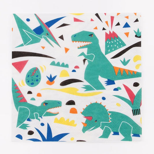 My Little Day  paper napkins - dinosaur