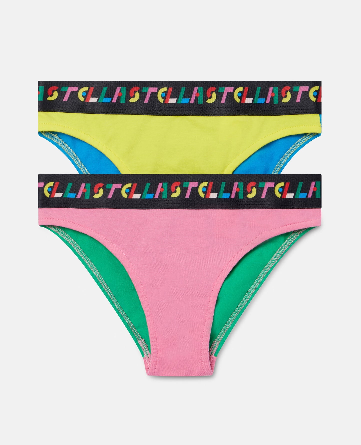 STELLA MCCARTNEY Colourblock Cotton Brief Set