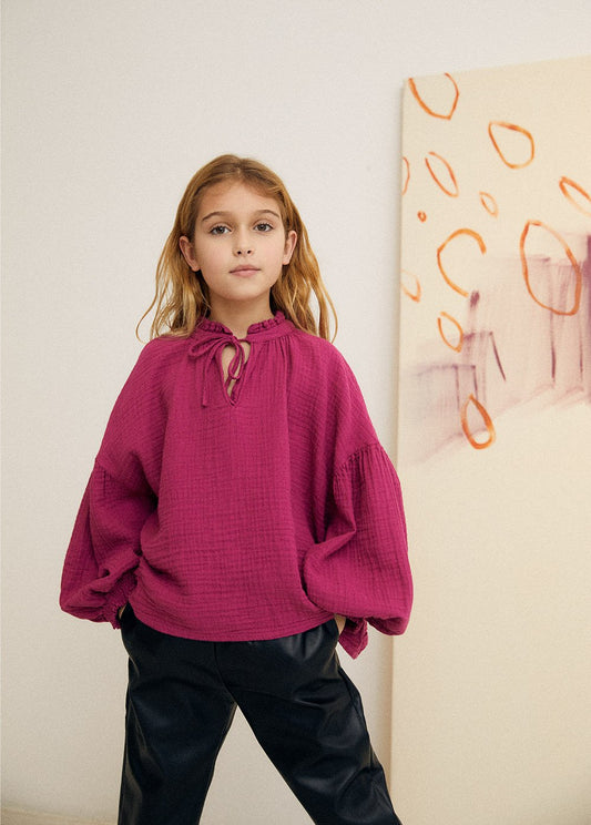 THE NEW SOCIETY Olivia blouse bougainvillea