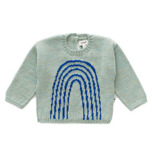 OEUF NYC Rainbow Sweater-Ocean/Electric Blue