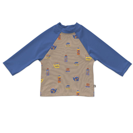 OEUF NYC Rash Guard - Sand / Tea