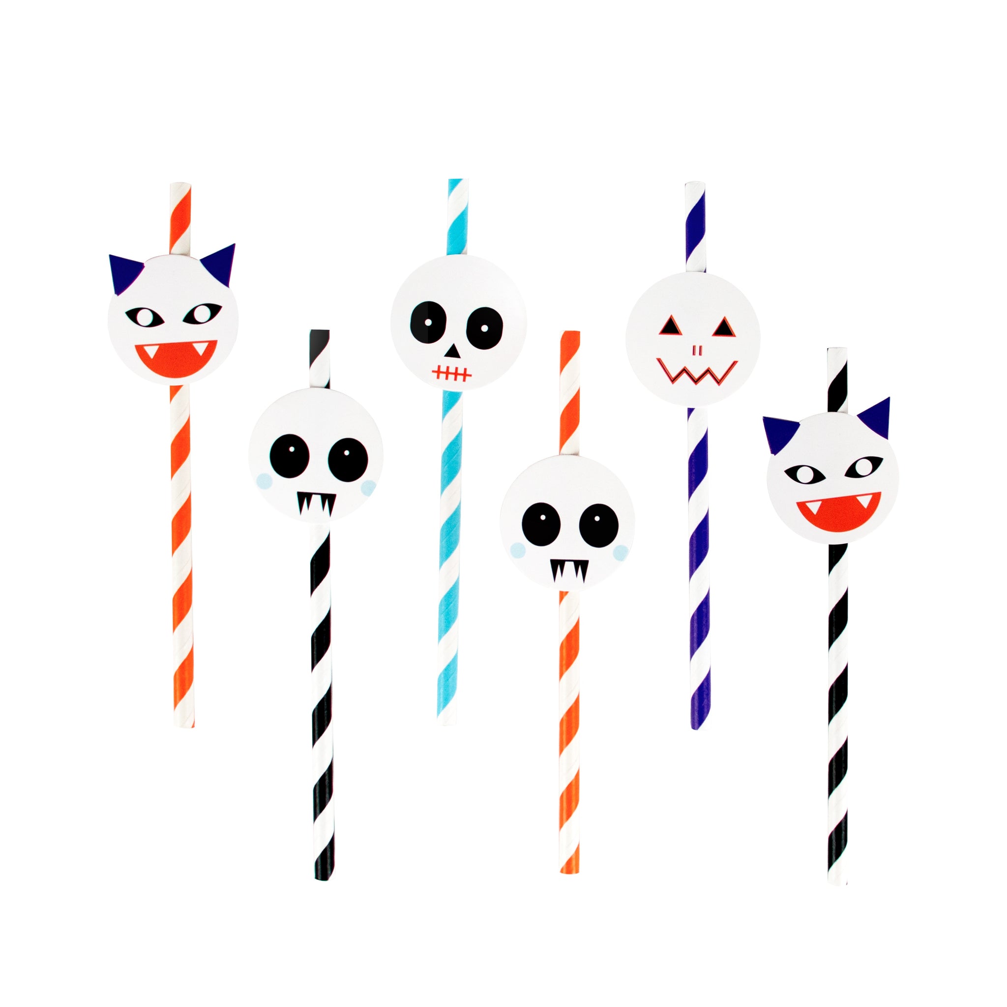 My Little Day 12 paper straws - mini monsters