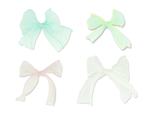 MINISTA  MINI SAGE RIBBON HAIR CLIP